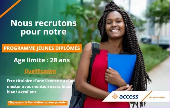  Access Banque Programme jeunes diplômés.