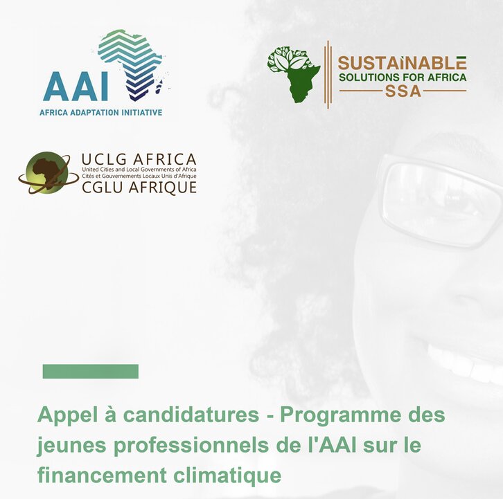  Appel à candidatures : Programme des jeunes professionnels de l’AAI sur le financement climatique. 