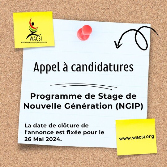  WACSI 2024 PROGRAMME DE STAGE DE NOUVELLE GÉNÉRATION (NGIP)